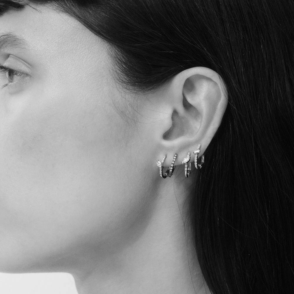 Paola Grande Gioielli BALANCE Set Di Tre Cerchietti In Oro Giallo E Diamanti