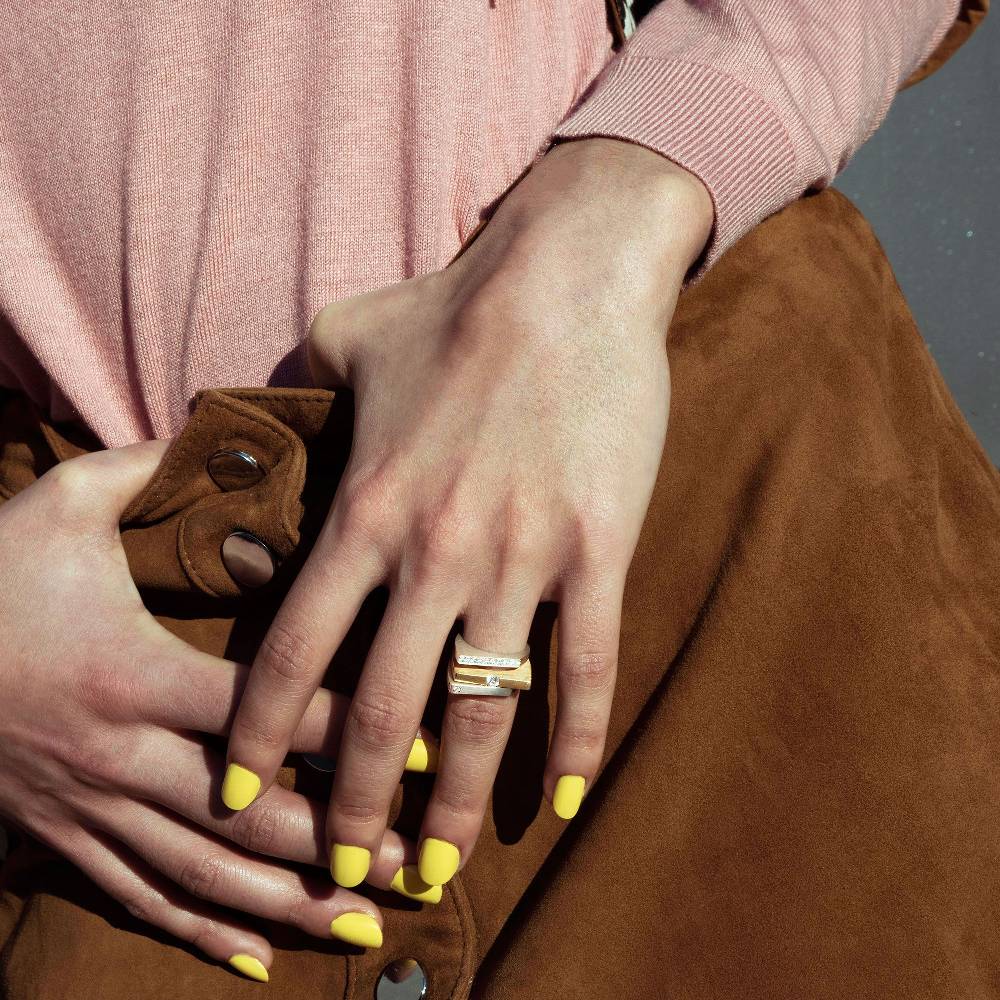 Paola Grande Gioielli CONGIUNZIONI Anello 'Congiunzioni' Quadrato