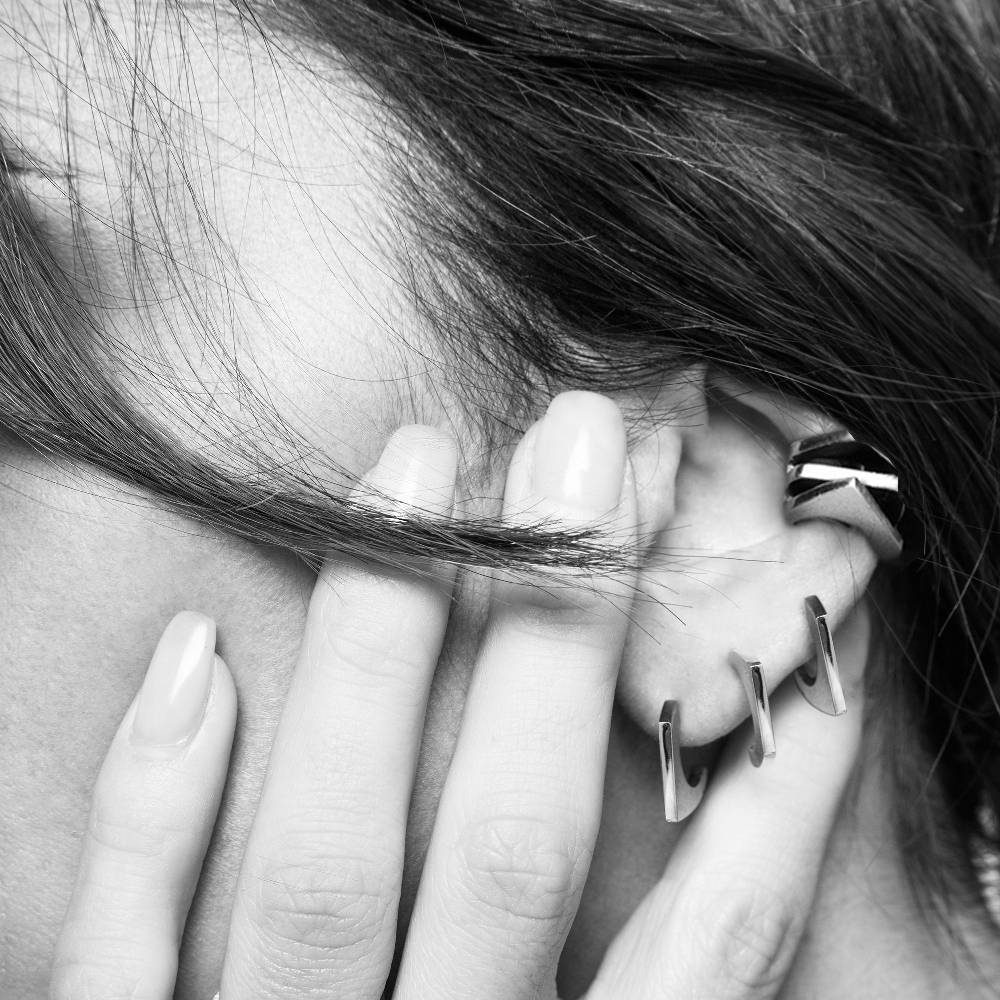 Paola Grande Gioielli CONGIUNZIONI Mono Orecchino 'Congiunzioni' 3 Elementi Base Bronzo