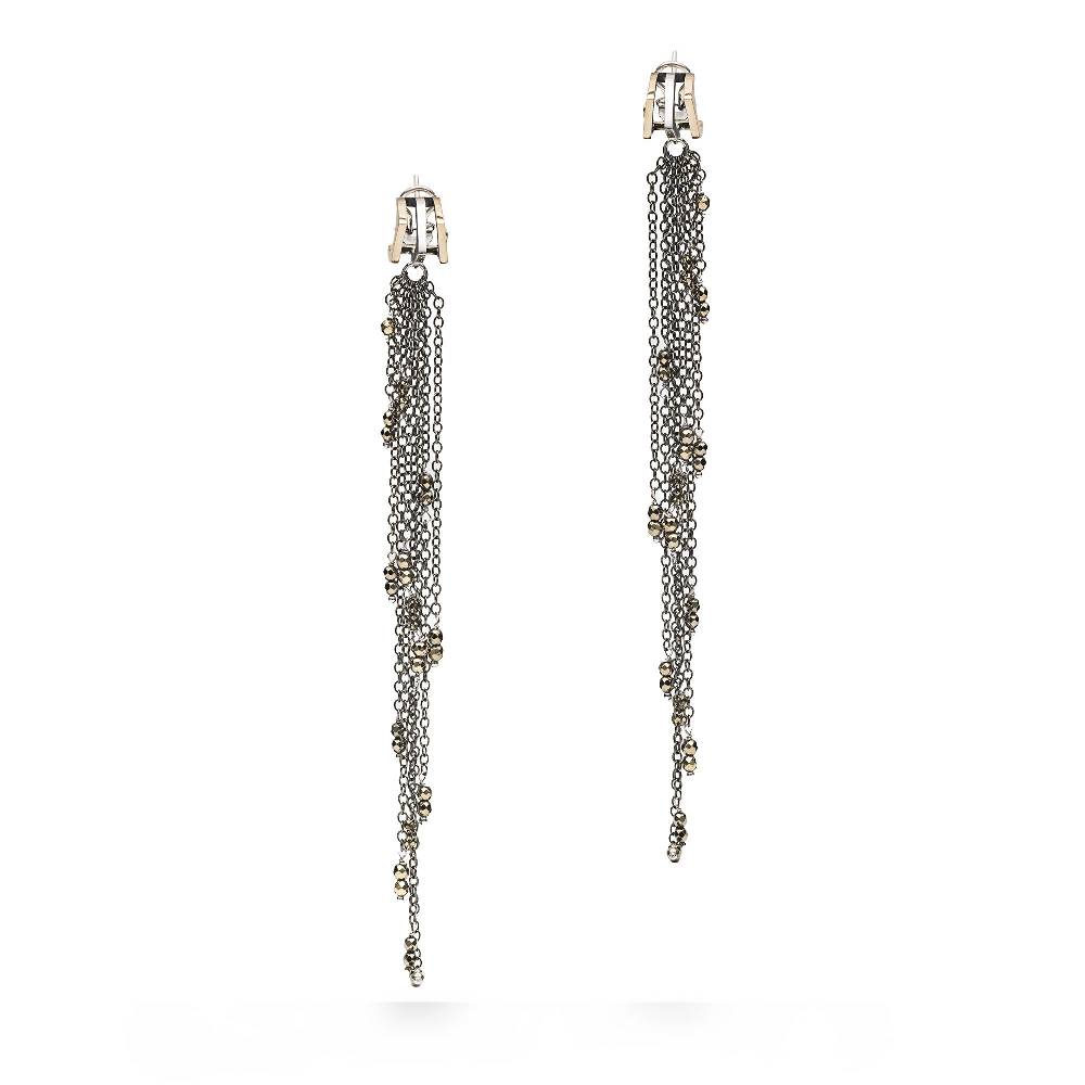 Paola Grande Gioielli CONGIUNZIONI Orecchini 'Congiunzioni' 3 Elementi Con Frange