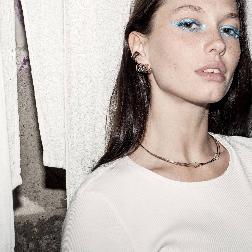 Paola Grande Gioielli CONGIUNZIONI Orecchini 'Congiunzioni' 5 Elementi Base Argento