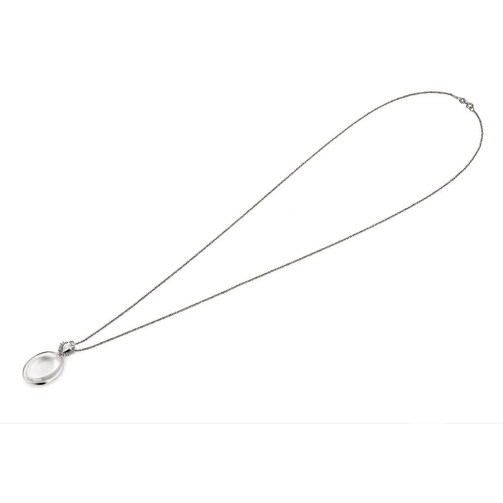 Paola Grande Gioielli CUORE SACRO Ciondolo Con Cristallo E Cuore Sacro