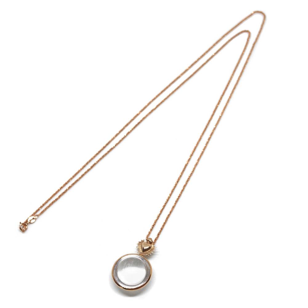 Paola Grande Gioielli CUORE SACRO Ciondolo Cristallo E Cuore