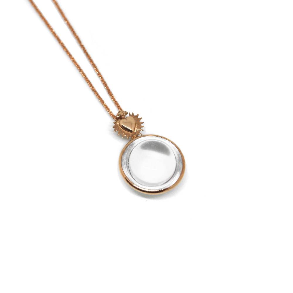 Paola Grande Gioielli CUORE SACRO Ciondolo cristallo e cuore Paola Grande Gioielli CUORE SACRO Ciondolo cristallo e cuore