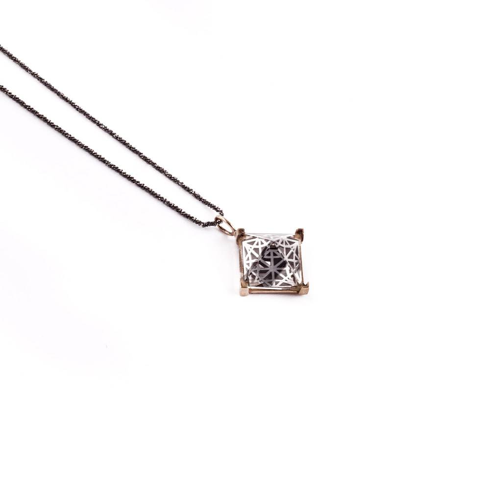 Paola Grande Gioielli ENTROPIA Ciondolo 'Entropia' griglia traforo
