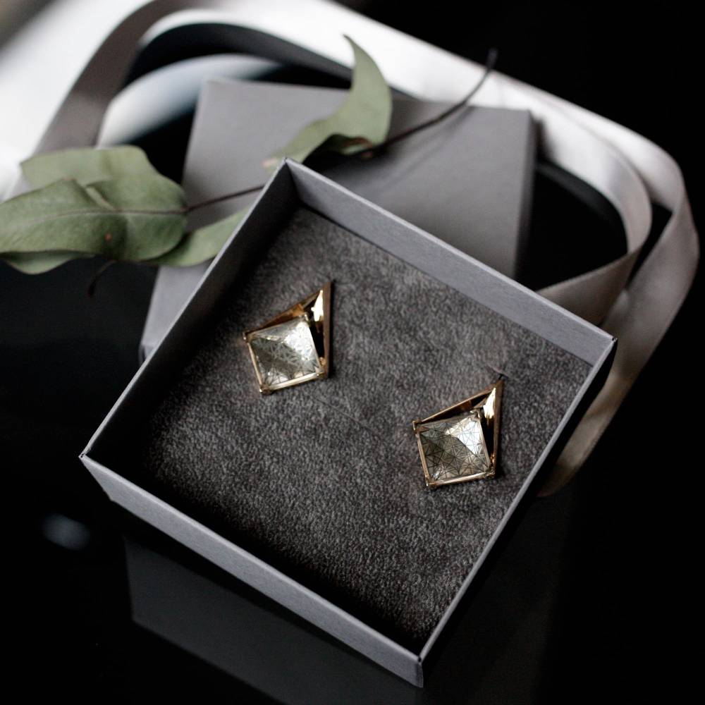 Paola Grande Gioielli ENTROPIA Orecchini 'Entropia' Con Griglia