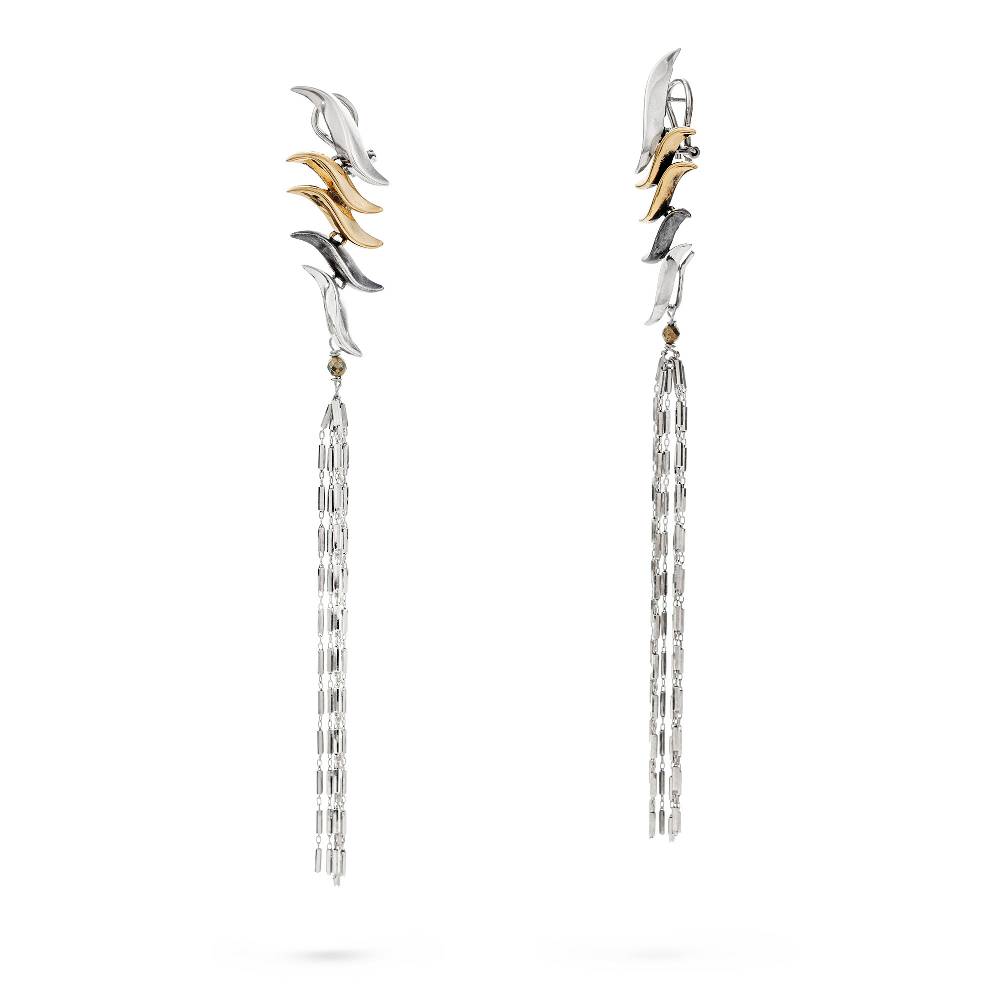 Paola Grande Gioielli FLAME Orecchini Pendenti 'Flame' Misura Media