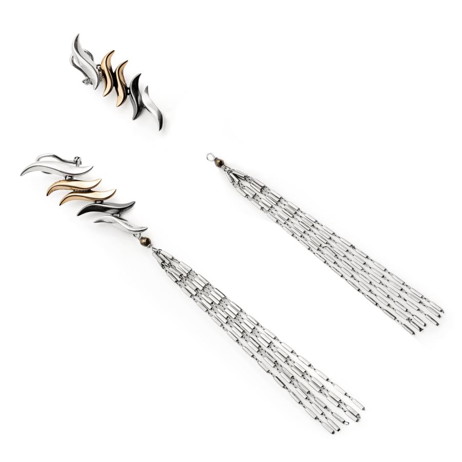 Paola Grande Gioielli FLAME Orecchini Pendenti 'Flame' Misura Media