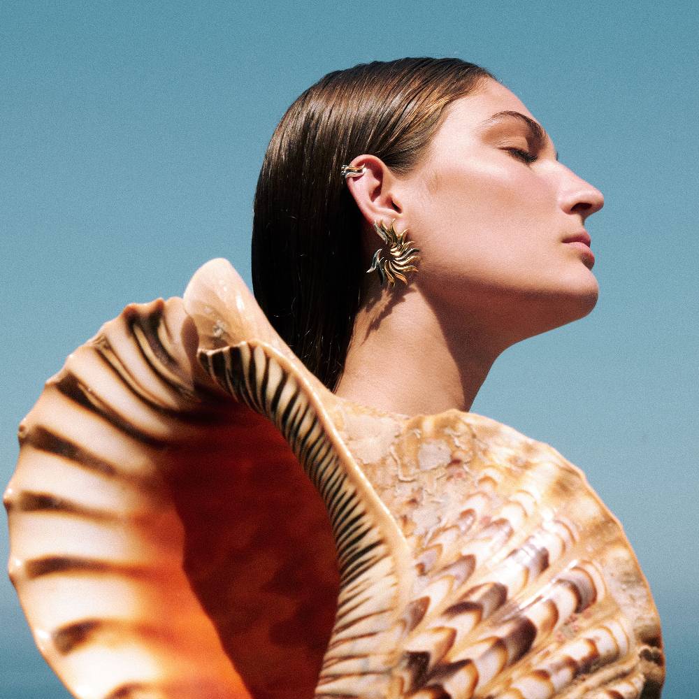 Paola Grande Gioielli FLAME Orecchino 'Fenice' Base Argento