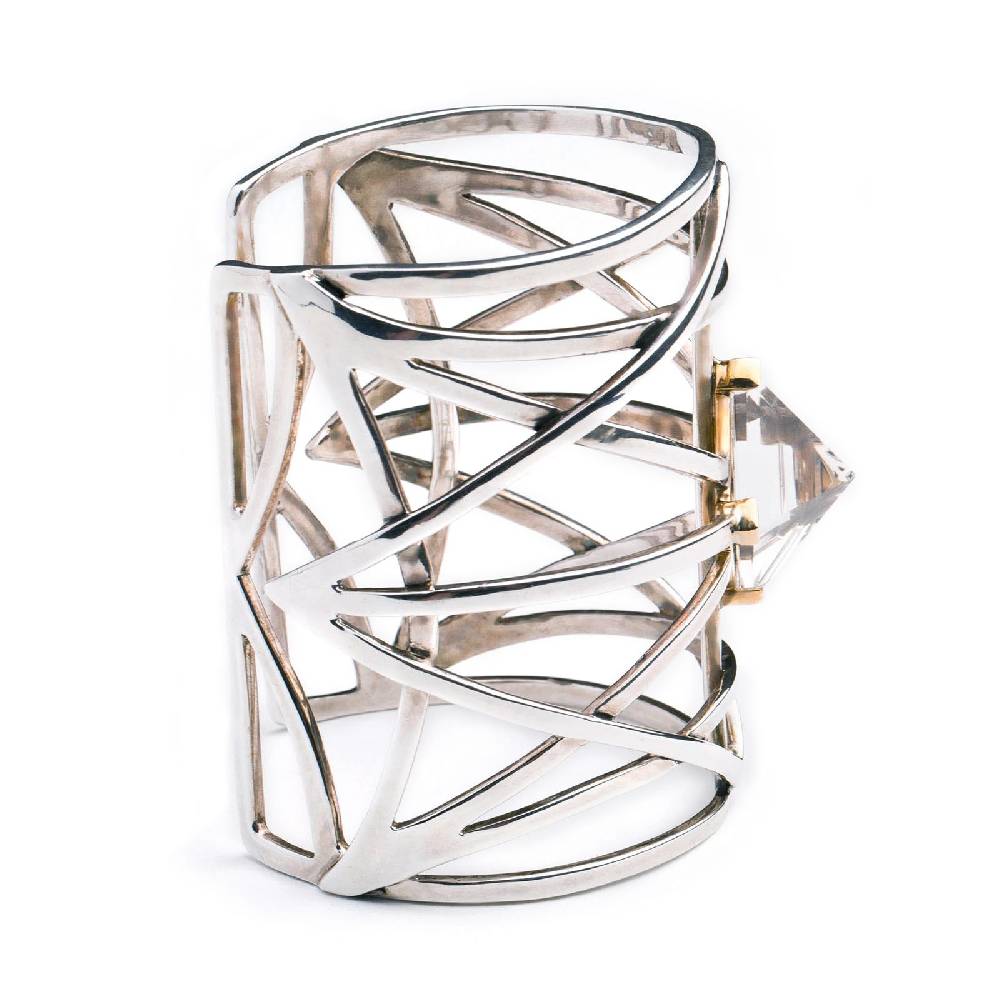 Paola Grande Gioielli GRIGLIE Bracciale 'Griglie' Con Piramide