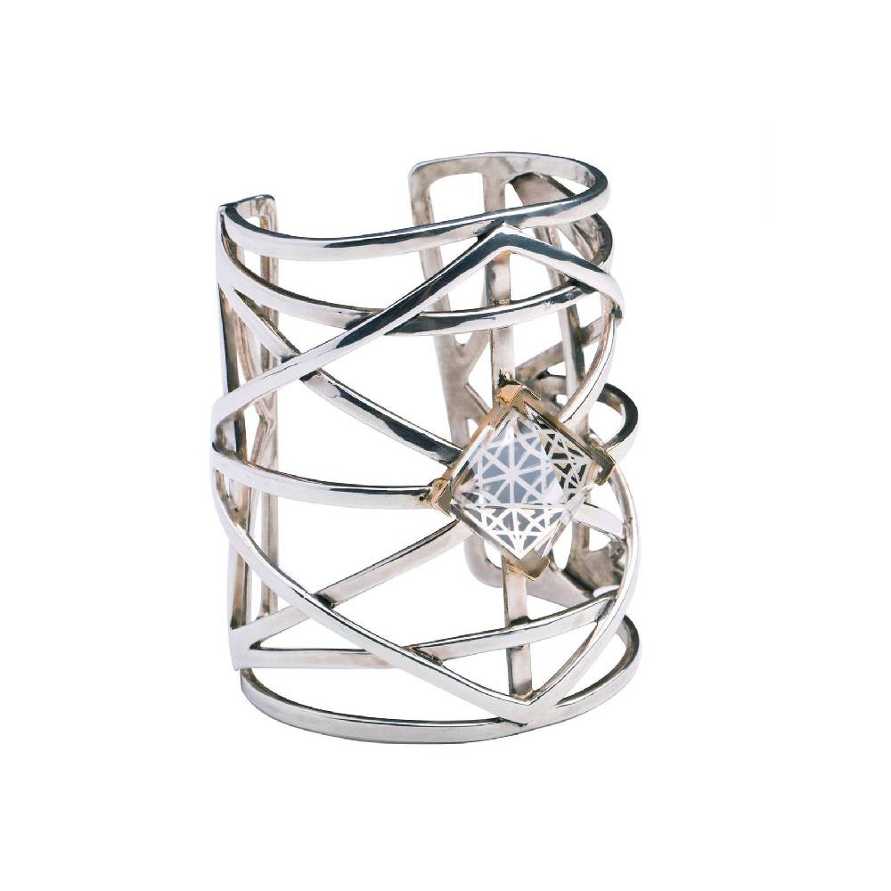 Paola Grande Gioielli GRIGLIE Bracciale 'Griglie' con piramide