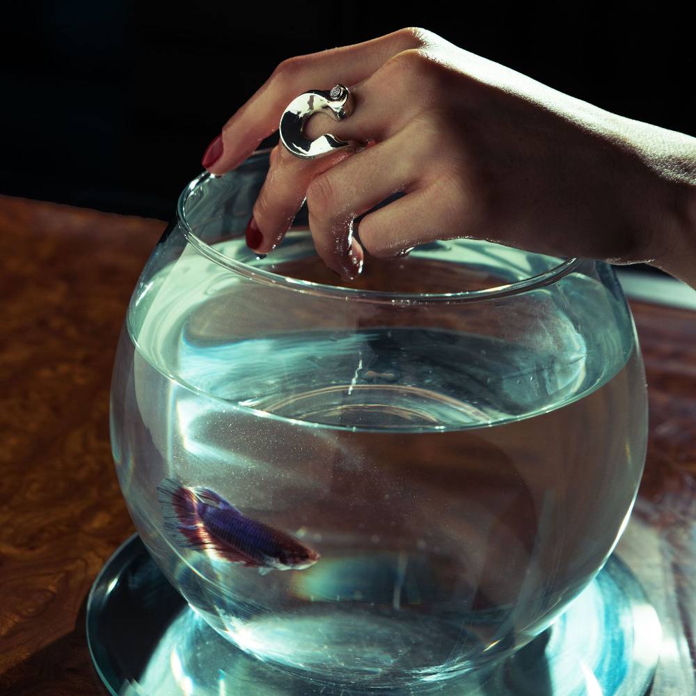 Paola Grande Gioielli NASTRI Anello 'Nastri' Con Drusa