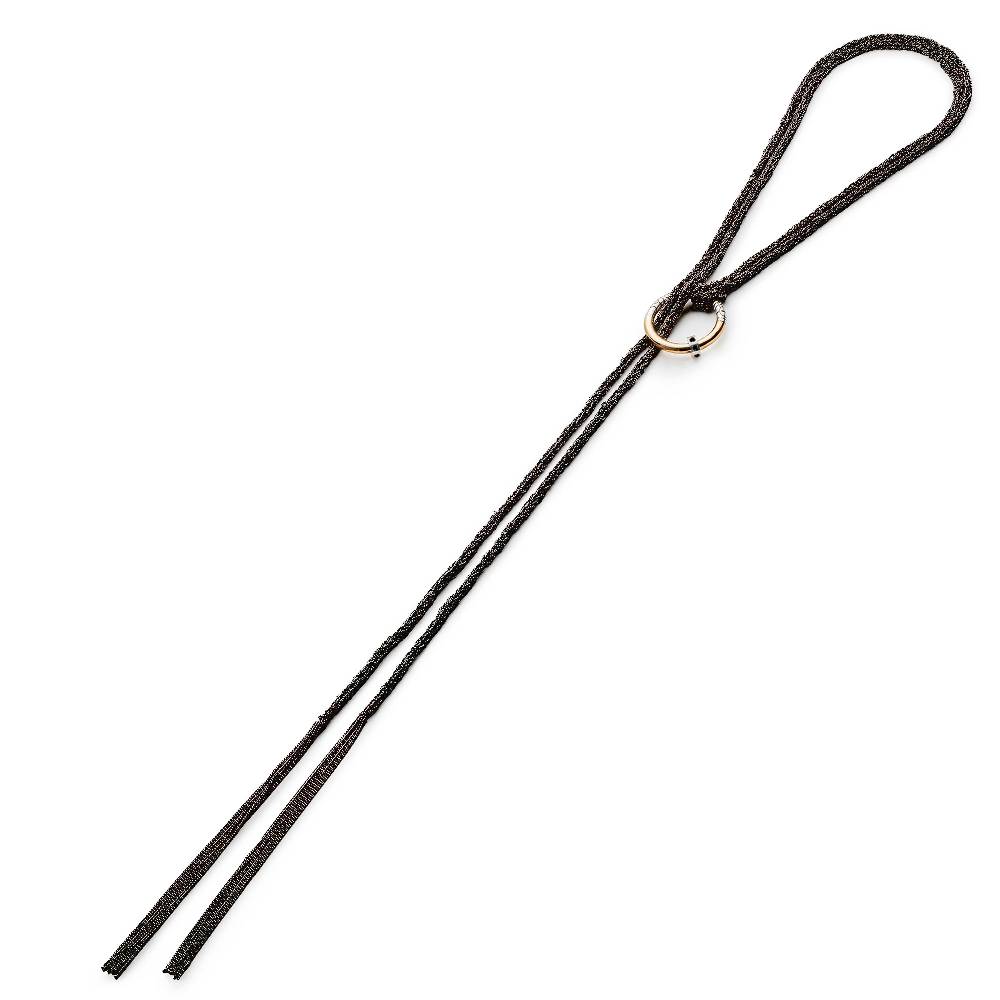 Paola Grande Gioielli NEON Collana/choker 'Neon' con anello e pietre