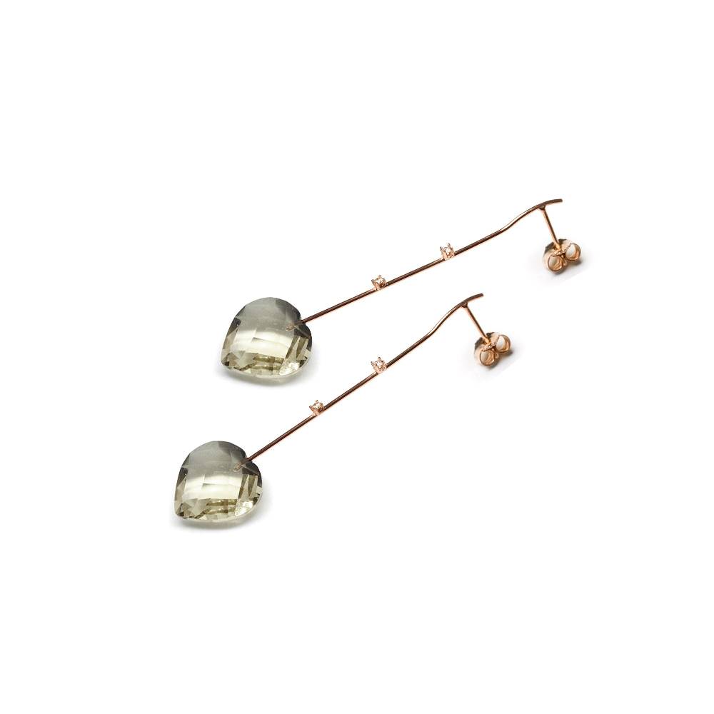 Paola Grande Gioielli AMI 'Amo' Oro Rosa Con Cuori