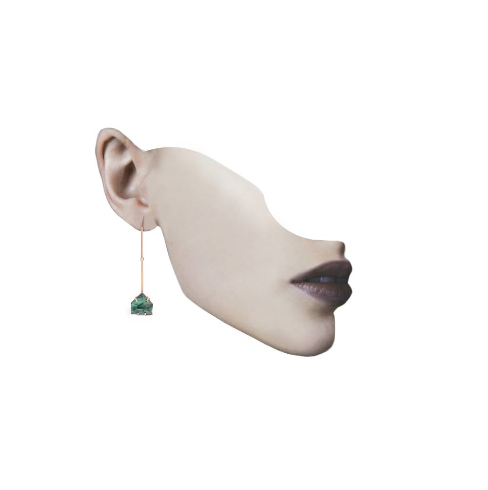 Paola Grande Gioielli AURUM 'Amo' Con Trapezi Verdi