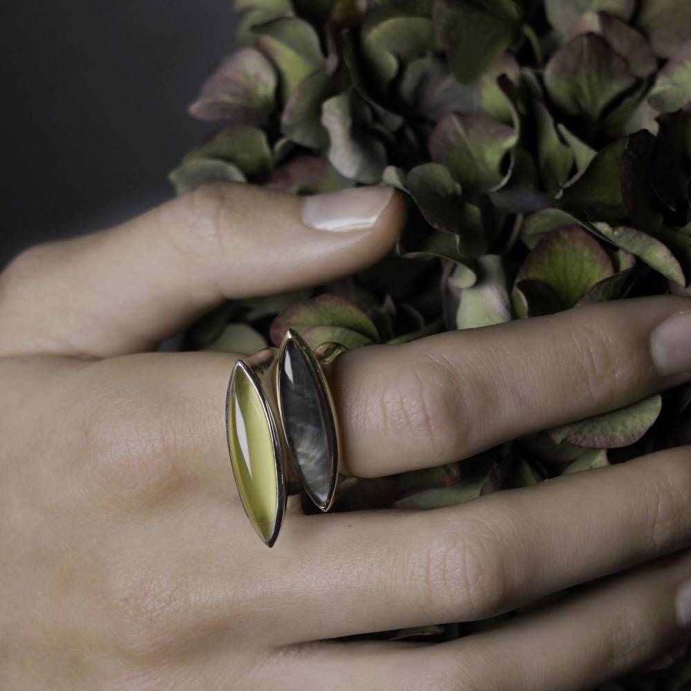 Paola Grande Gioielli AURUM Anello Navetta Giallo