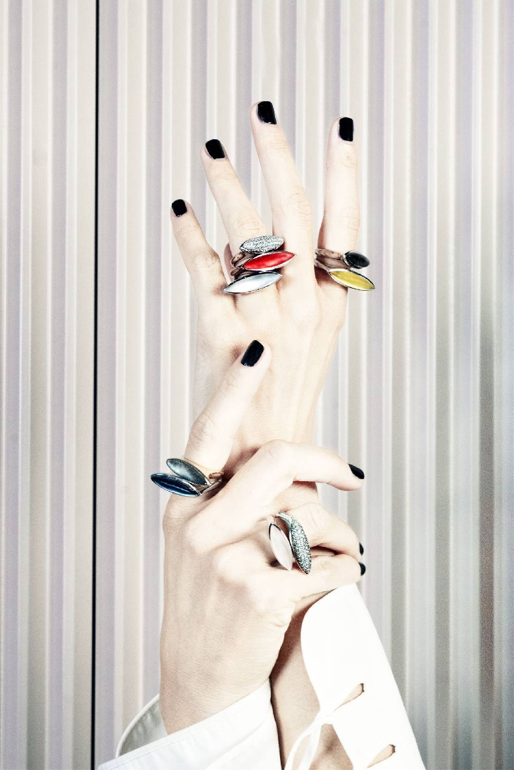 Paola Grande Gioielli AURUM Anello Navetta Verde