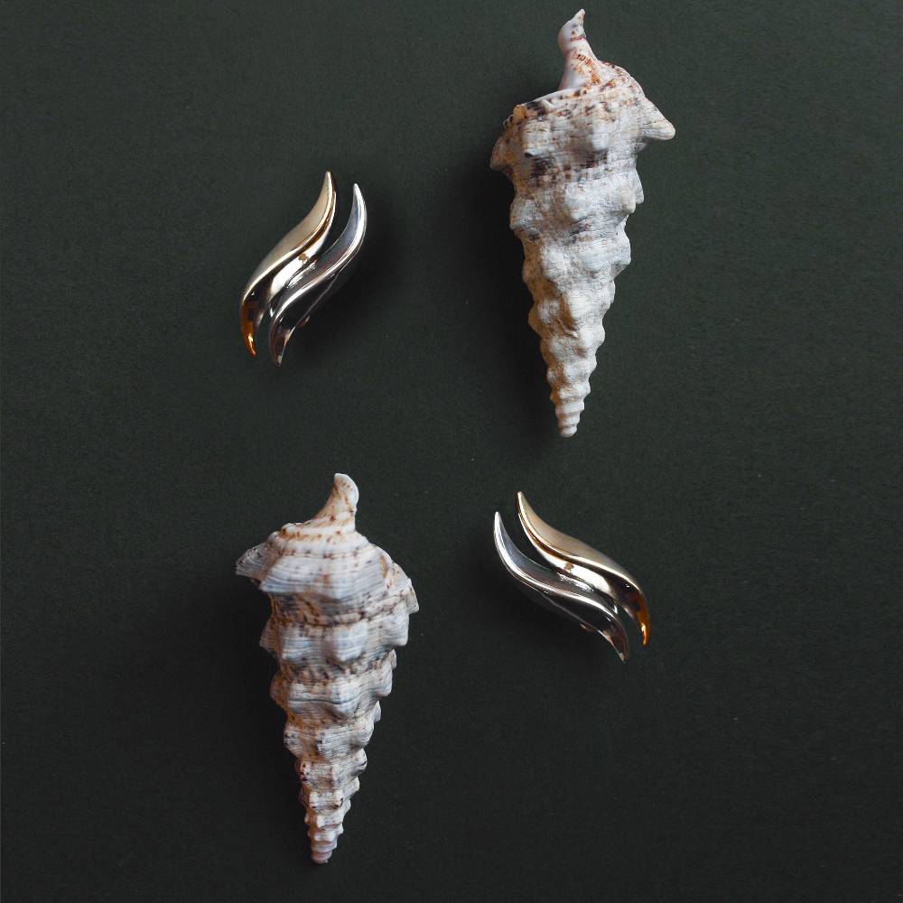 Paola Grande Gioielli FLAME Orecchino Bicolore Big