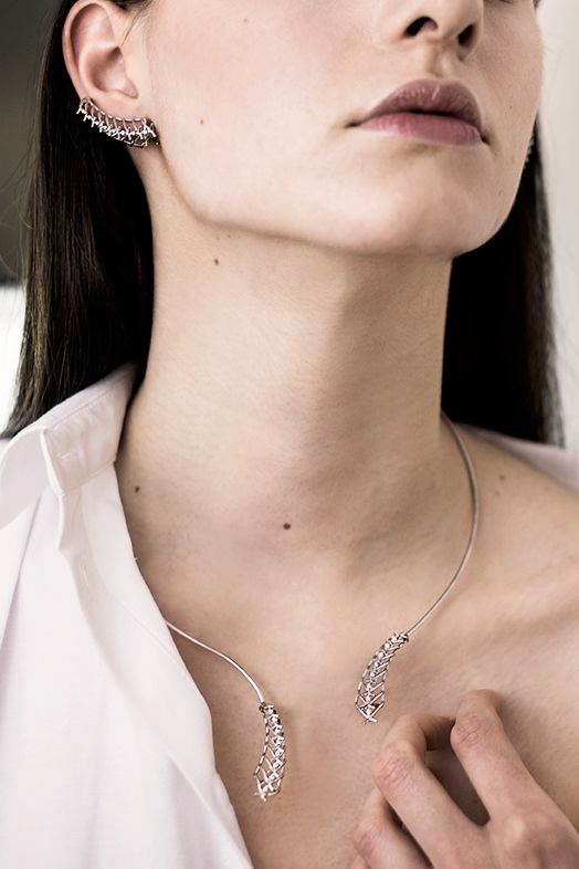 Paola Grande Gioielli SPINAE 'Cornucopia' Oro Bianco'