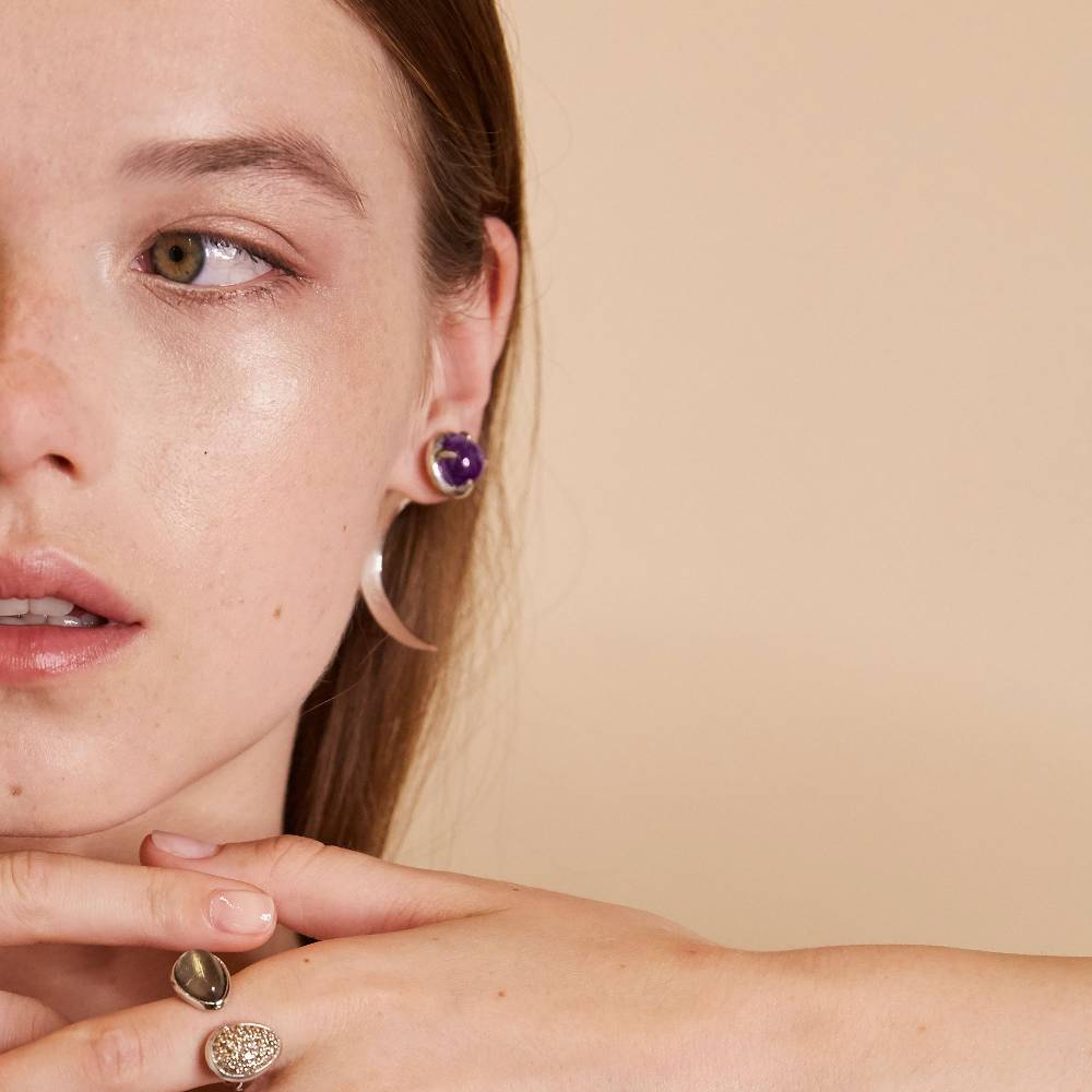 Paola Grande Gioielli UNCINI Uncino Con Ametista