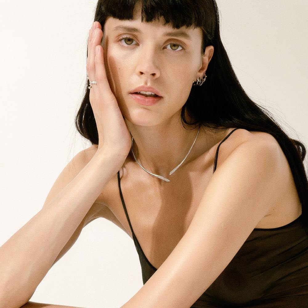 Paola Grande Gioielli REVERSO Collana 'Reverso' Oro Bianco