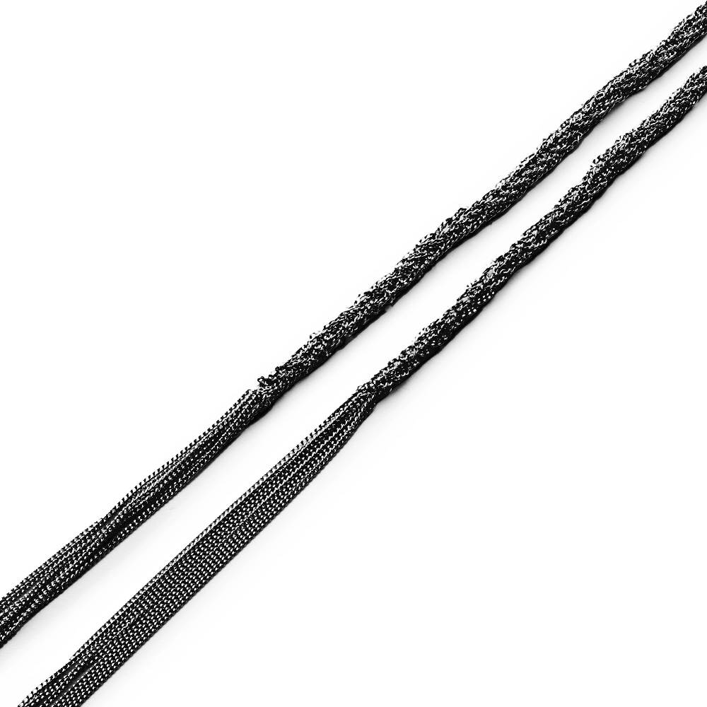 Paola Grande Gioielli SCIARPE Cordino/choker In Argento Rodiato