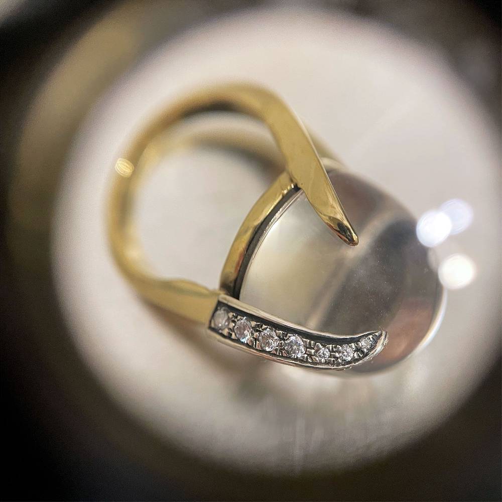 Paola Grande Gioielli SOLIS Anello 'Solis' Bicolor Con Cristallo