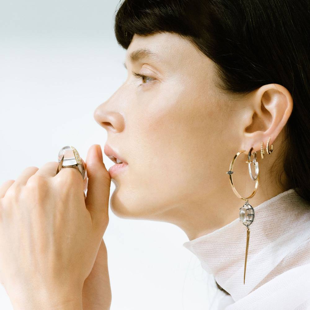 Paola Grande Gioielli SOLIS Anello 'Solis' Bicolor Con Cristallo