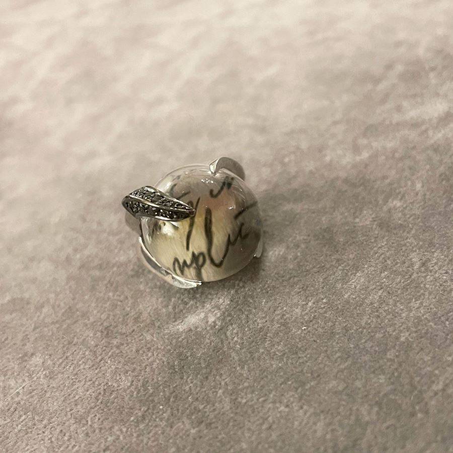 Paola Grande Gioielli SOLIS Anello 'Solis' In Argento Con Cristallo Di Rocca E Zirconi