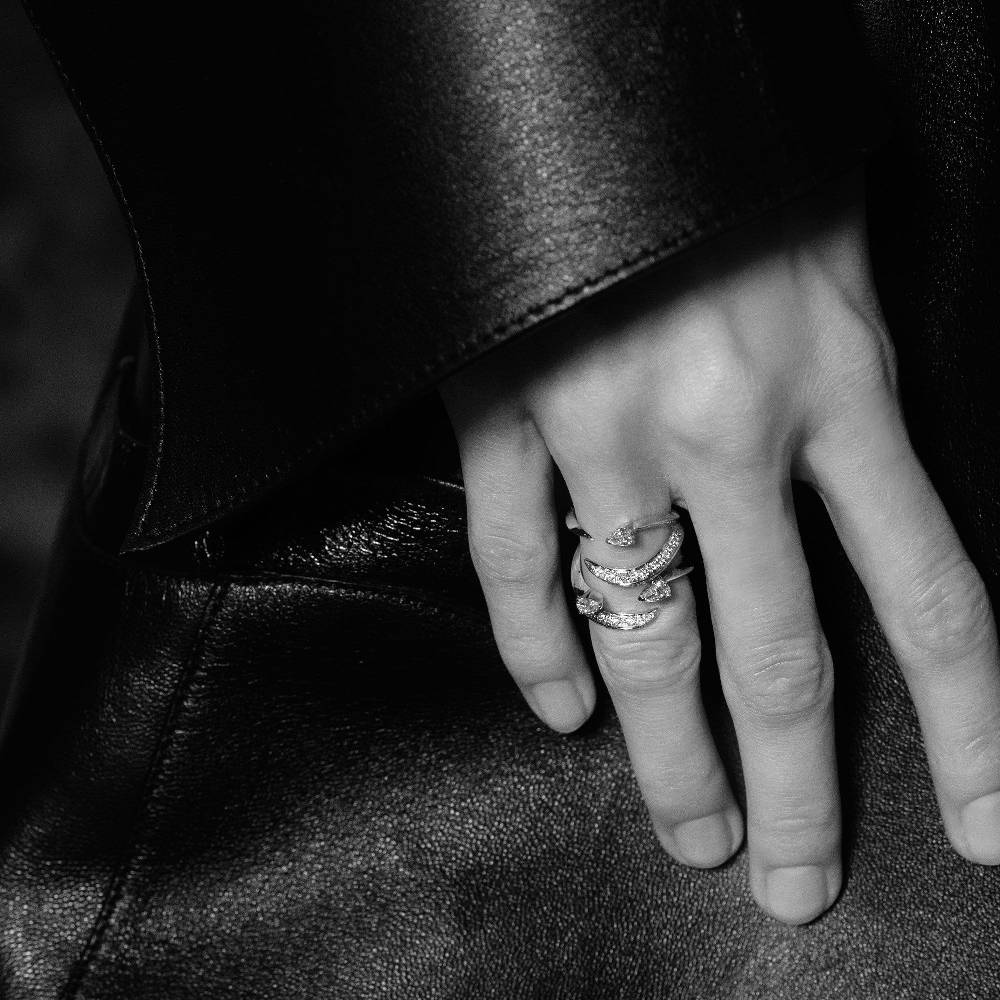 Paola Grande Gioielli SOLIS Anello 'Solis' Quattro Elementi Oro Rosa E Diamanti