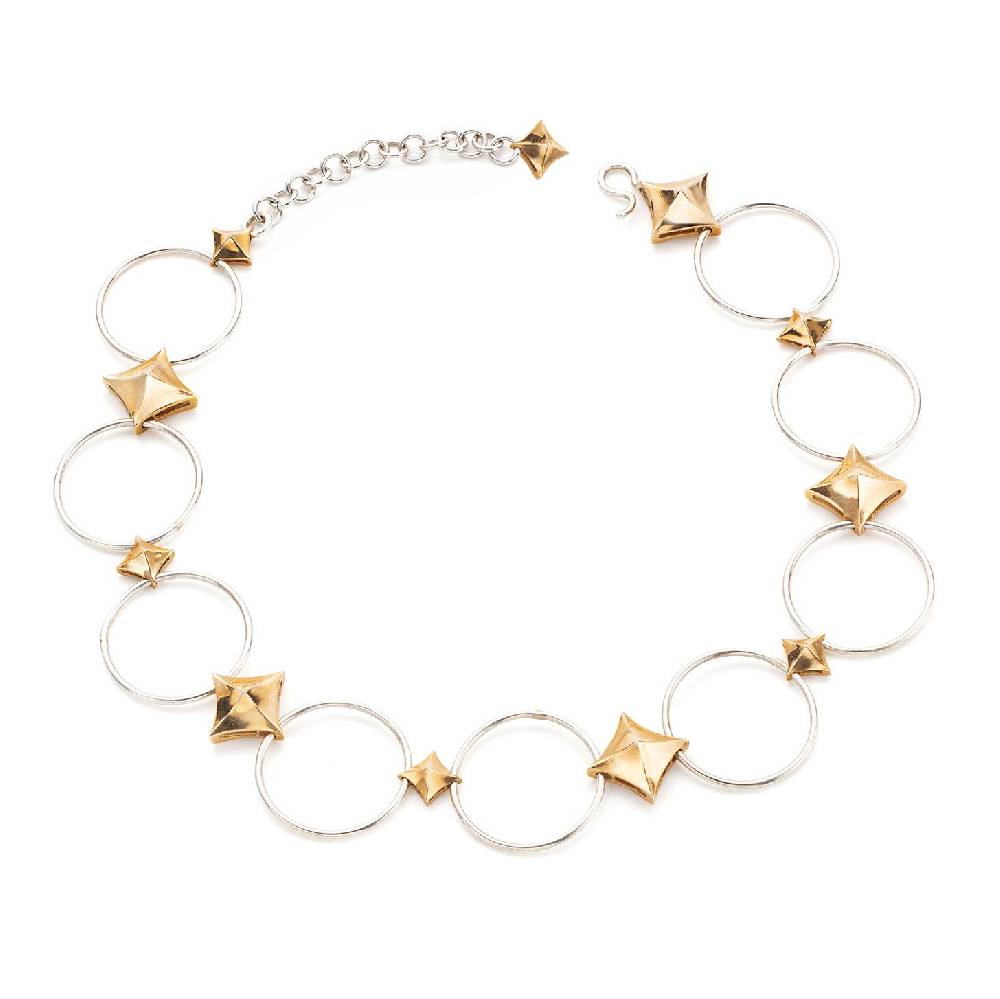 Paola Grande Gioielli SOLIS Choker 'Solis' cerchi e rombi
