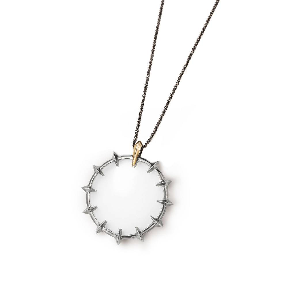 Paola Grande Gioielli SOLIS Ciondolo 'Solis' nero grande