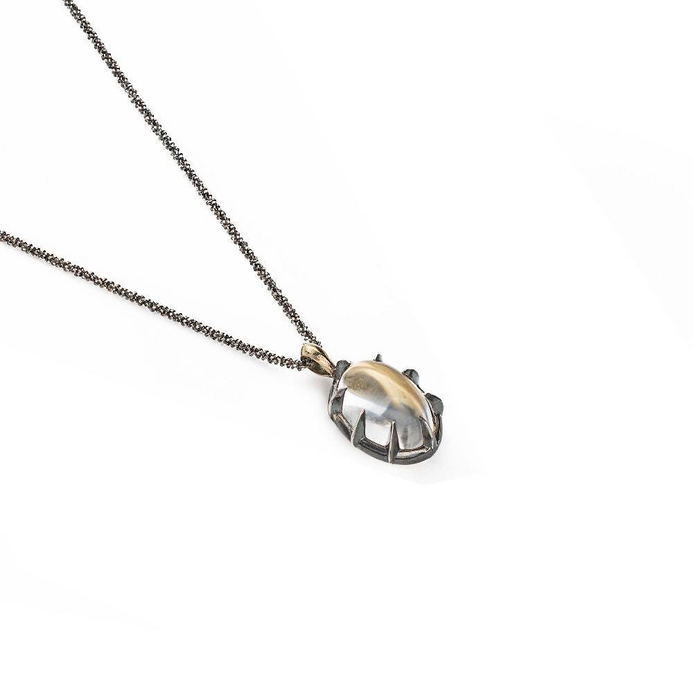 Paola Grande Gioielli SOLIS Ciondolo 'Solis' nero piccolo