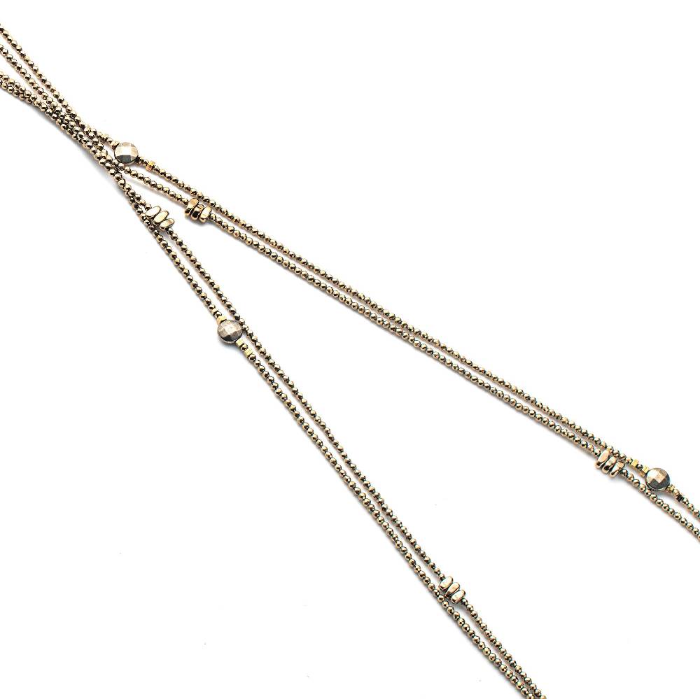 Paola Grande Gioielli SOLIS Collane 'body' Multi Uso In Pirite