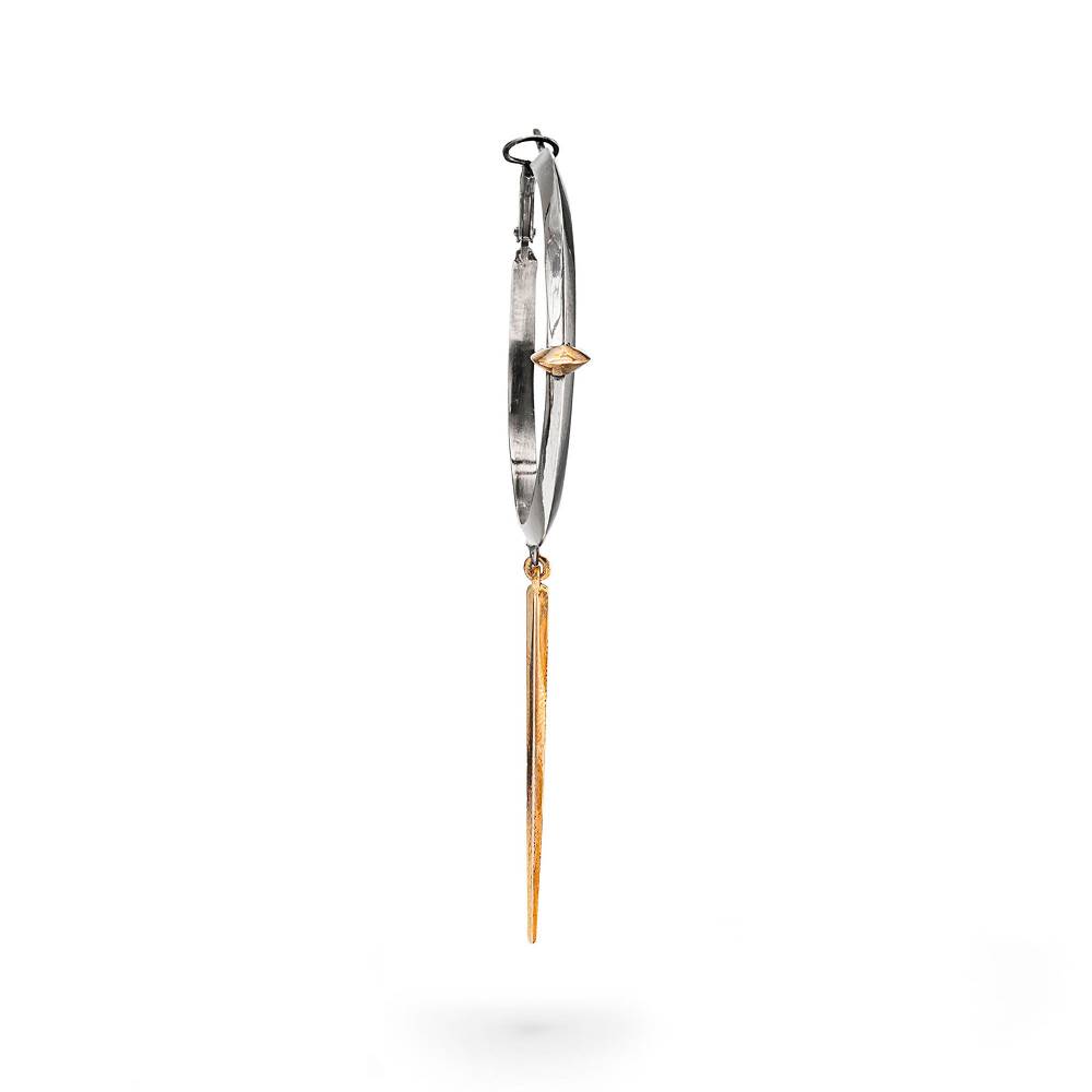 Paola Grande Gioielli SOLIS Mono Orecchino 'Solis' Con Cerchio Grande E Pendente