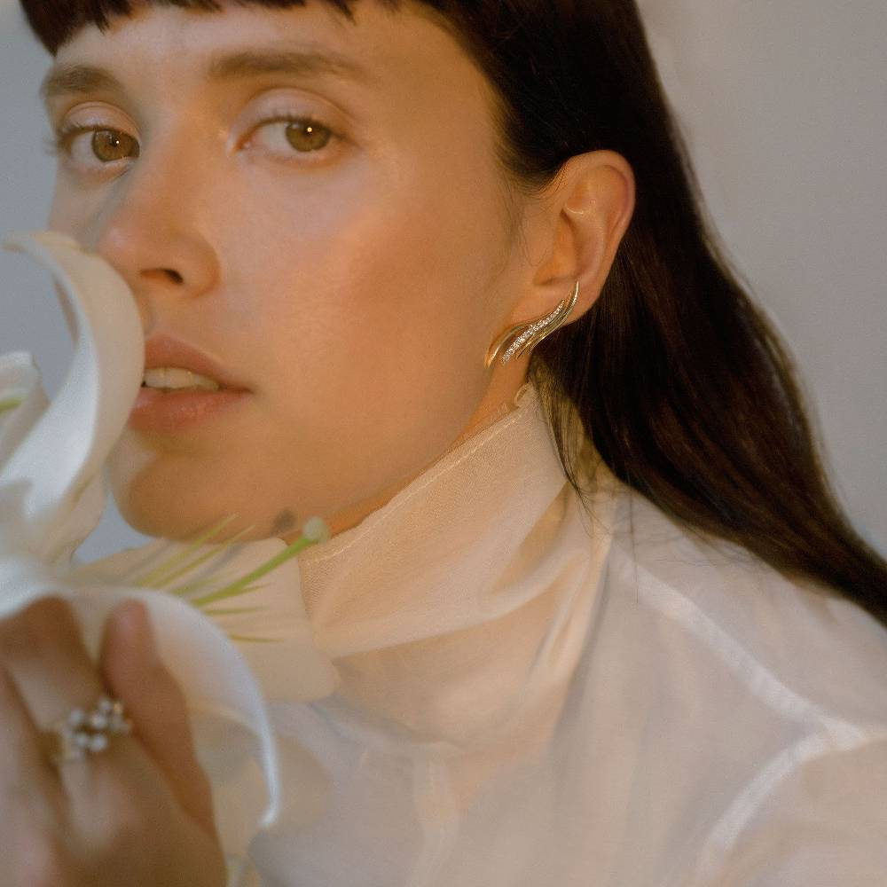 Paola Grande Gioielli SOLIS Orecchini 'Fiamma' Oro Giallo