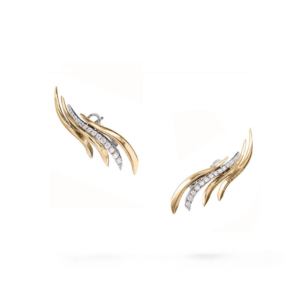 Paola Grande Gioielli SOLIS Orecchini 'Fiamma' oro giallo