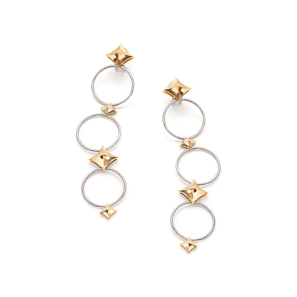 Paola Grande Gioielli SOLIS Orecchini 'Solis' Con Cerchi E Rombi