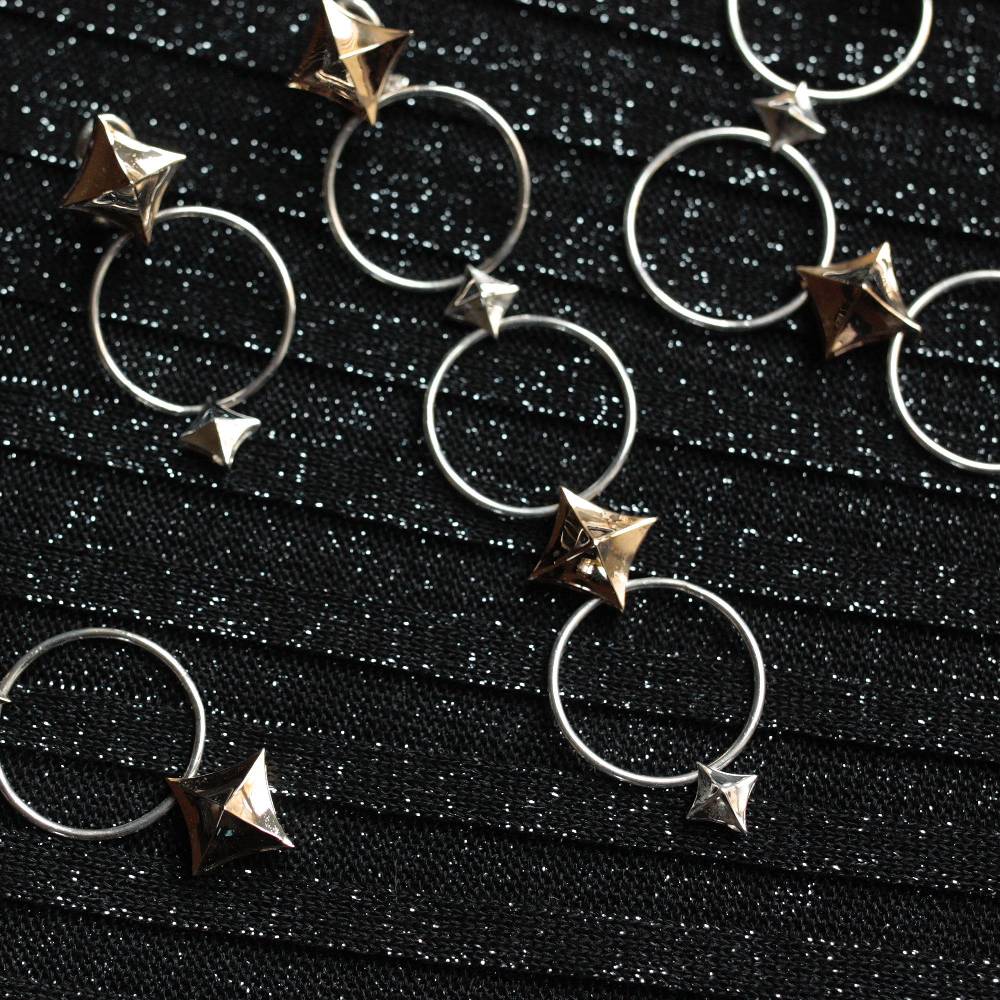 Paola Grande Gioielli SOLIS Orecchini 'Solis' Rombi E Cerchi Midi