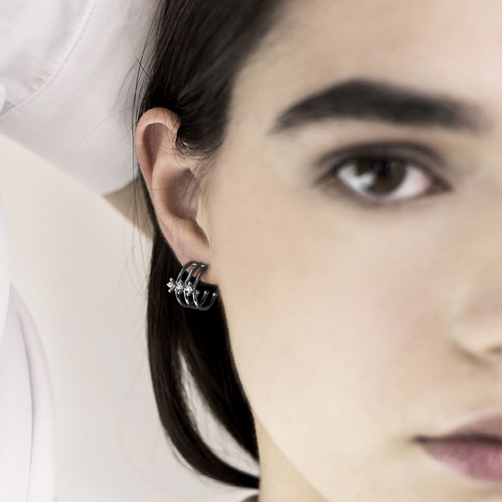 Paola Grande Gioielli SPINAE Cerchietti 'Spinae' 3 Elementi Neri