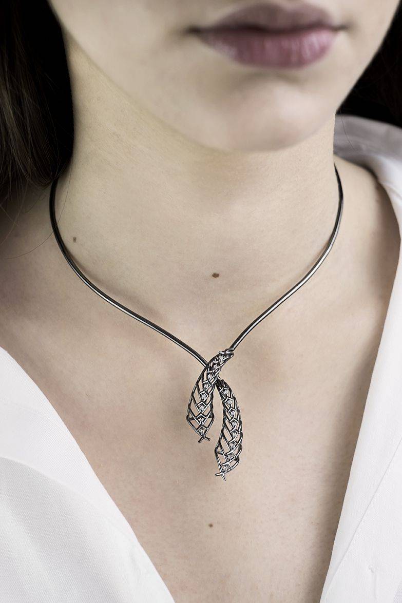 Paola Grande Gioielli SPINAE Girocollo 'Cornucopia' Argento