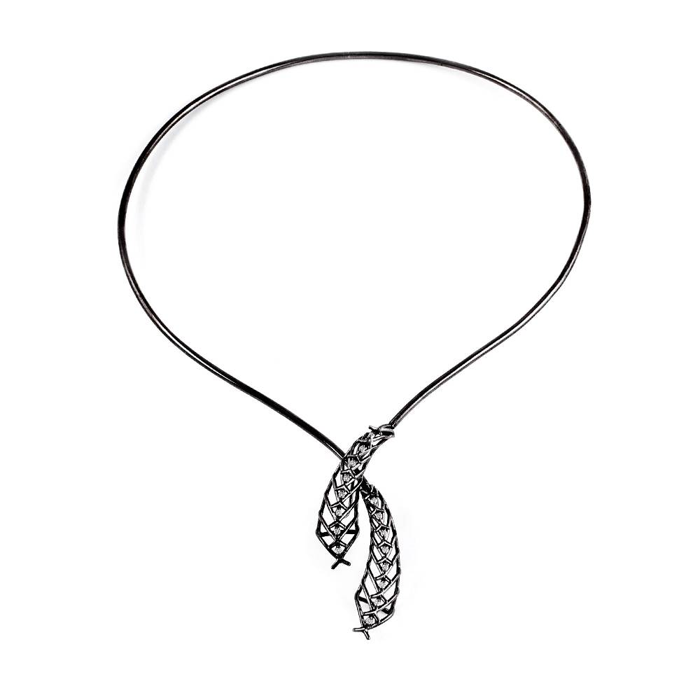 Paola Grande Gioielli SPINAE Girocollo 'Cornucopia' argento