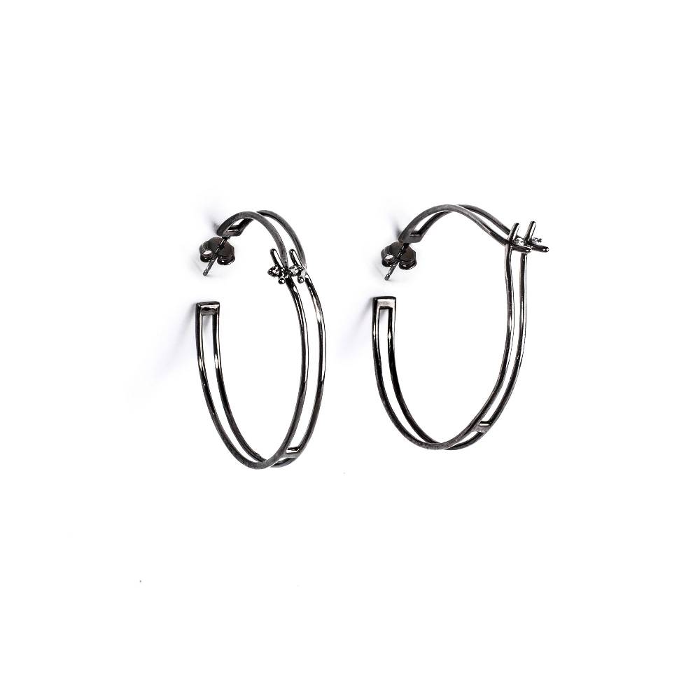 Paola Grande Gioielli SPINAE Orecchini doppio cerchio grande 'Spinae'