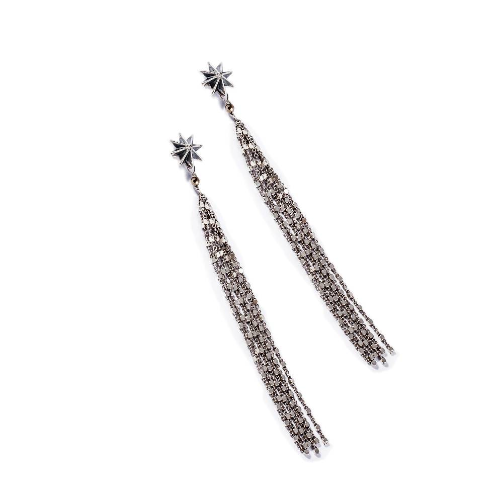 Paola Grande Gioielli STELLA DEI VENTI Orecchini 'Stella' con frange