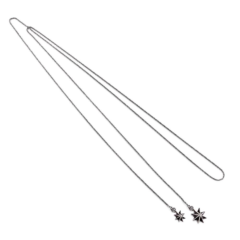 Paola Grande Gioielli STELLA DEI VENTI Sciarpetta aperta catena in argento e stelle pendenti