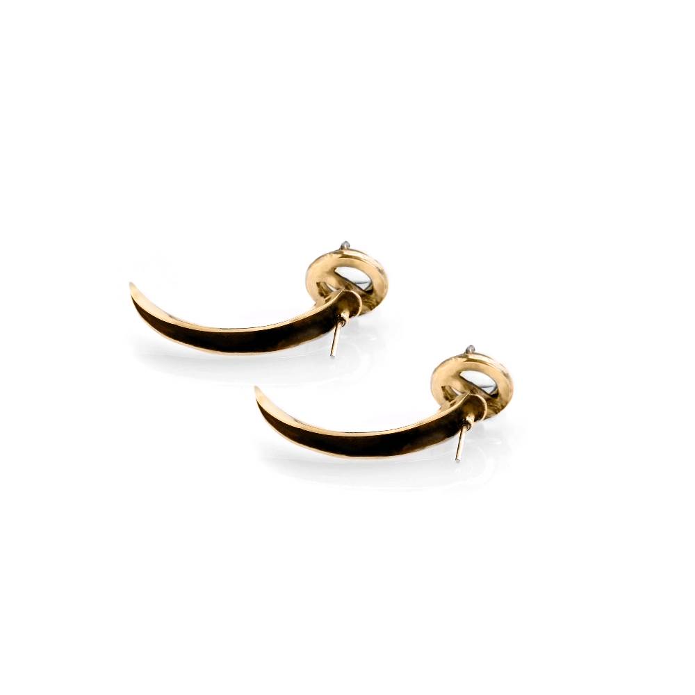 Paola Grande Gioielli UNCINI Uncini Con Perla In Bronzo