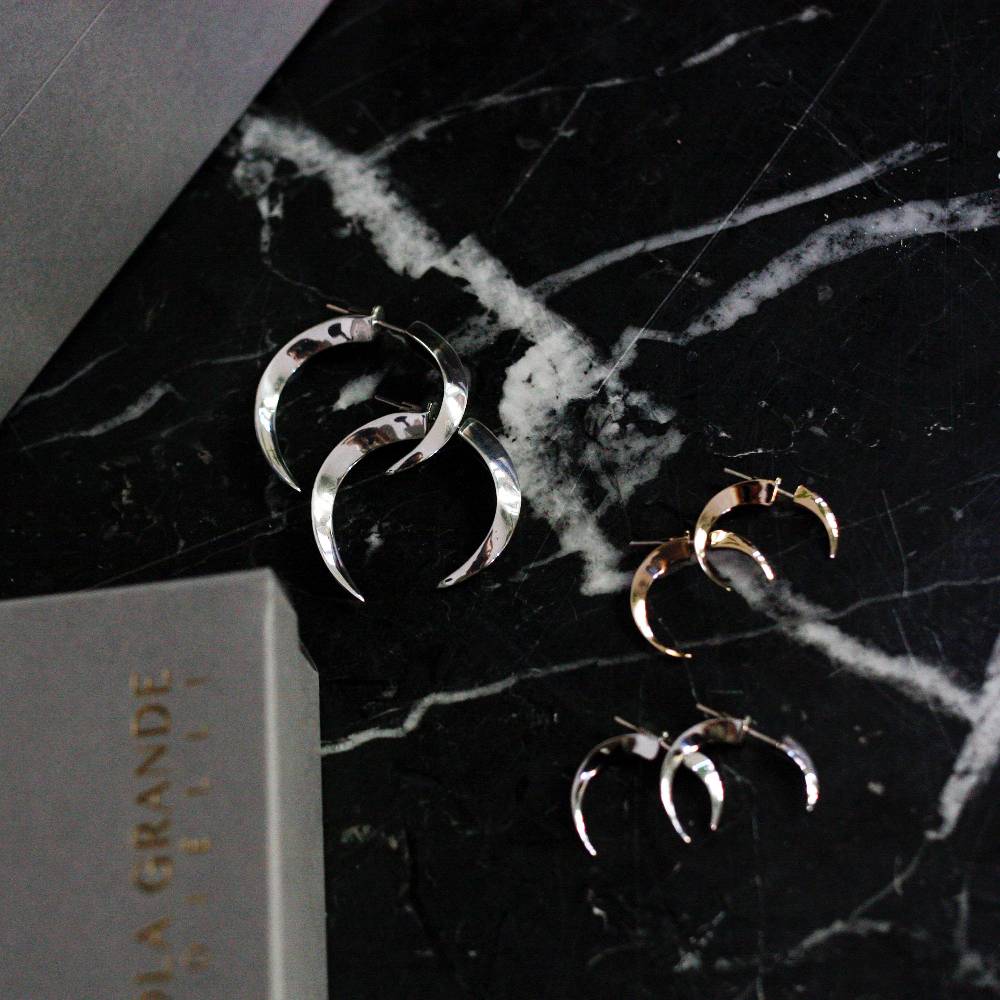 Paola Grande Gioielli UNCINI Uncini Fronte|retro Argento