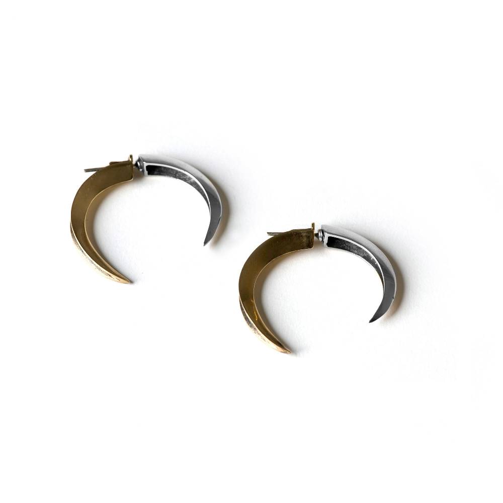 Paola Grande Gioielli UNCINI Uncini fronte|retro bicolor