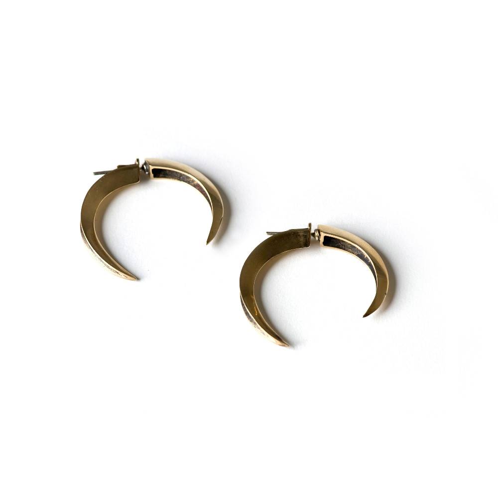 Paola Grande Gioielli UNCINI Uncini fronte|retro bronzo