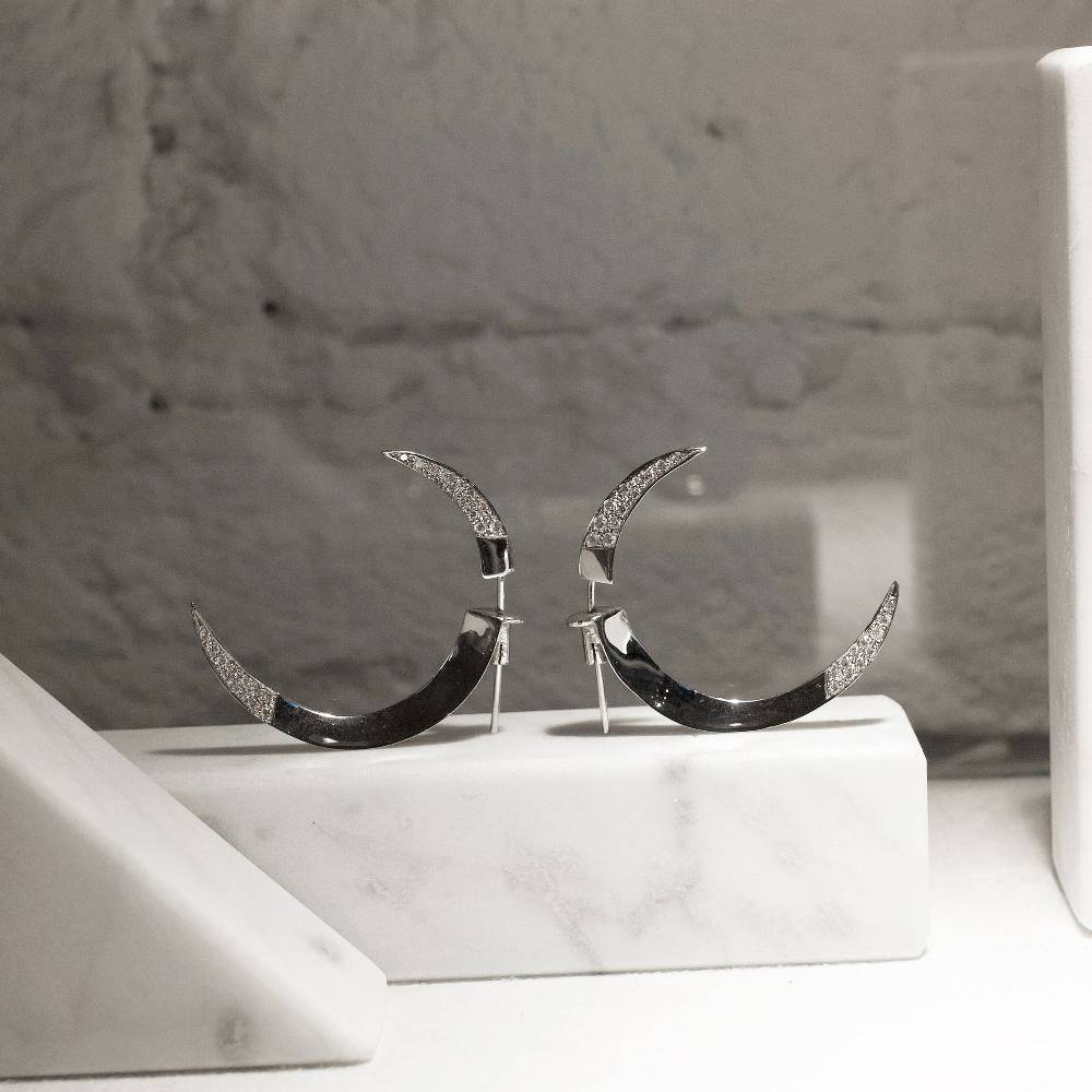 Paola Grande Gioielli UNCINI Uncini In Oro Bianco E Diamanti